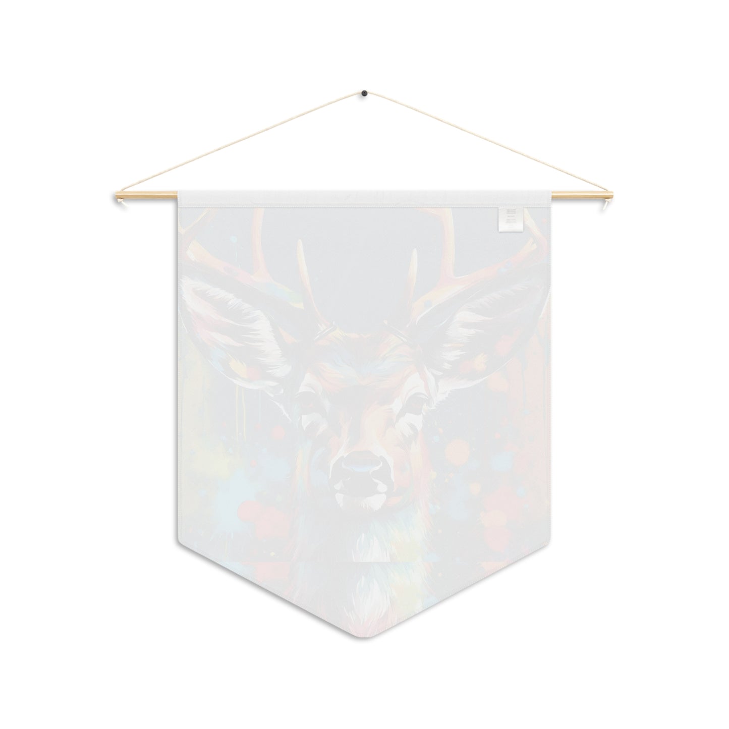 Colorful Deer. Pennant wall art for home decor