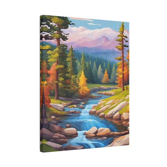 Landscape Botanical Wall Art, Stretched Canvas Print 0.75"