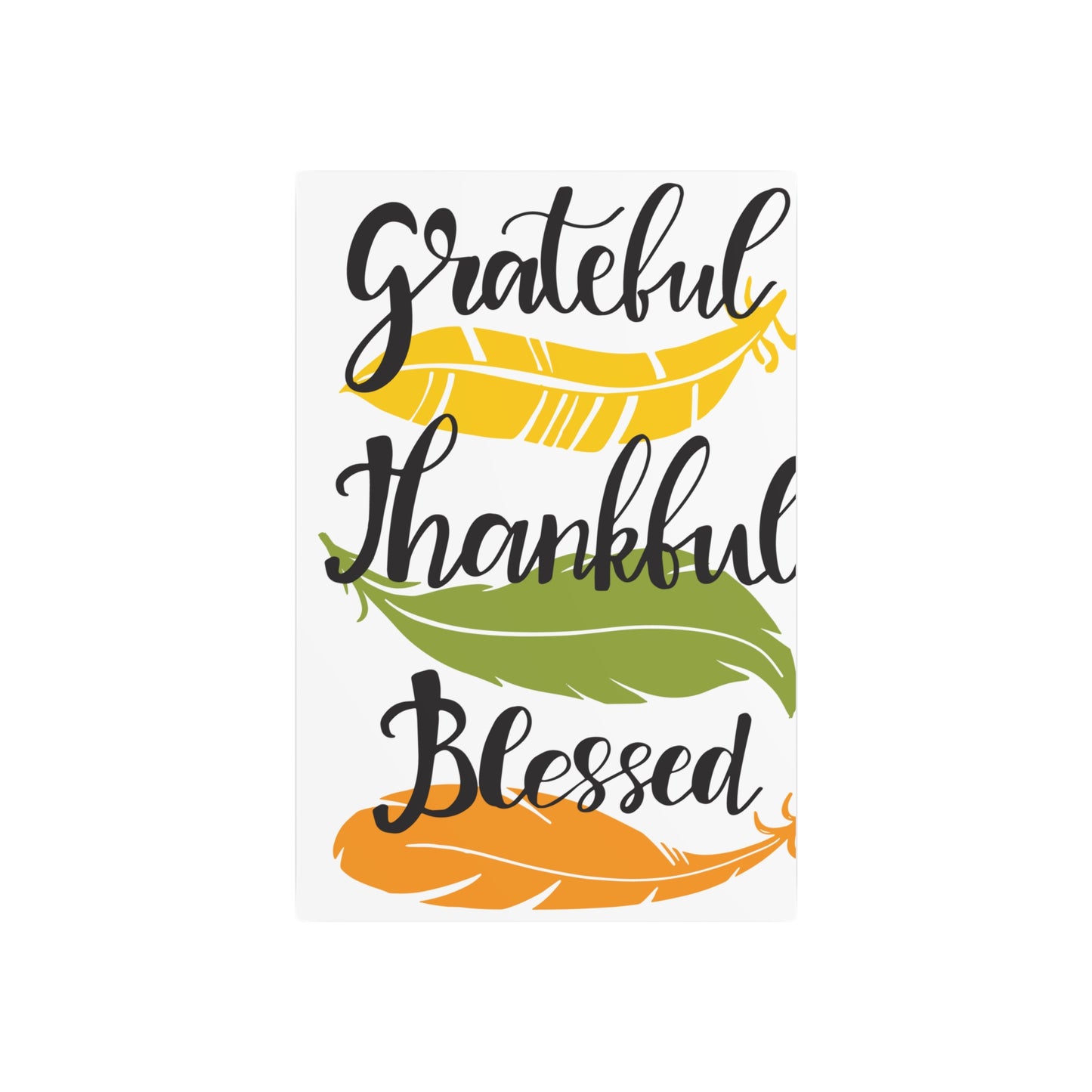 Grateful, Thankful and Blessed. Metal wall Art versatile and unique home decor