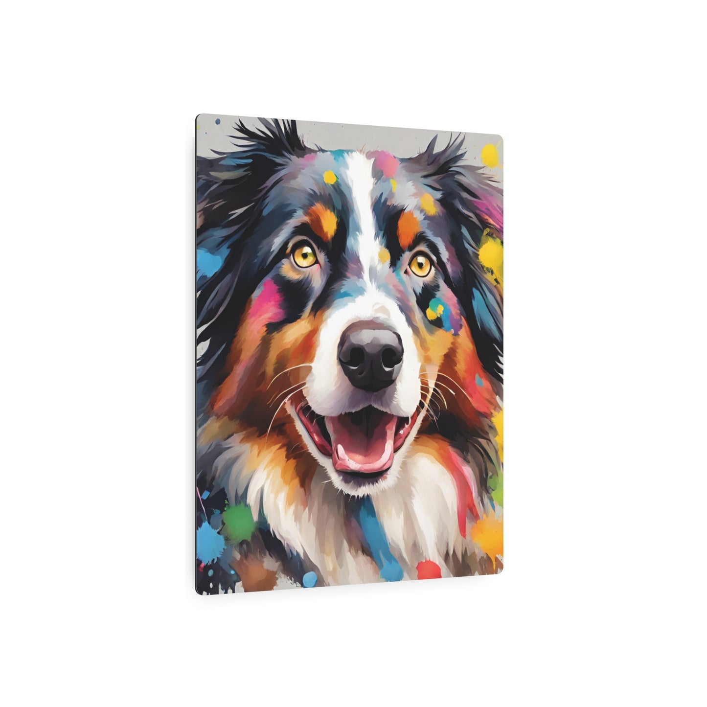 Metal Wall Art Decor Australian Shepherd. Mounting tools included. Interior Design. Versatile Home Decor.