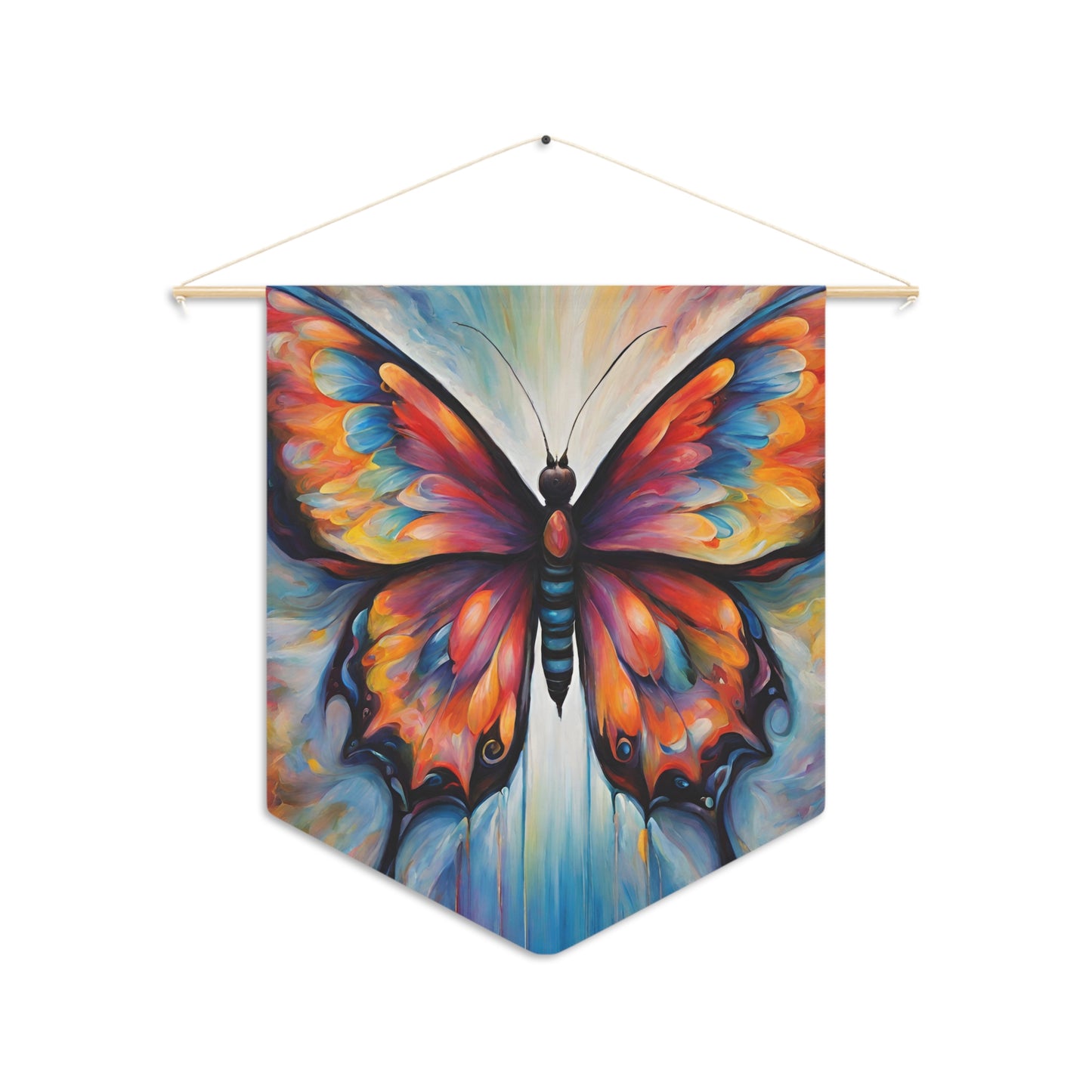 Colorful Butterfly Pennant wall art for home decor