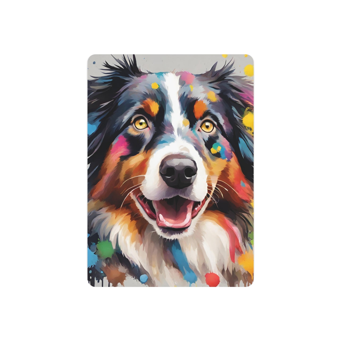 Metal Wall Art Decor Australian Shepherd. Mounting tools included. Interior Design. Versatile Home Decor.