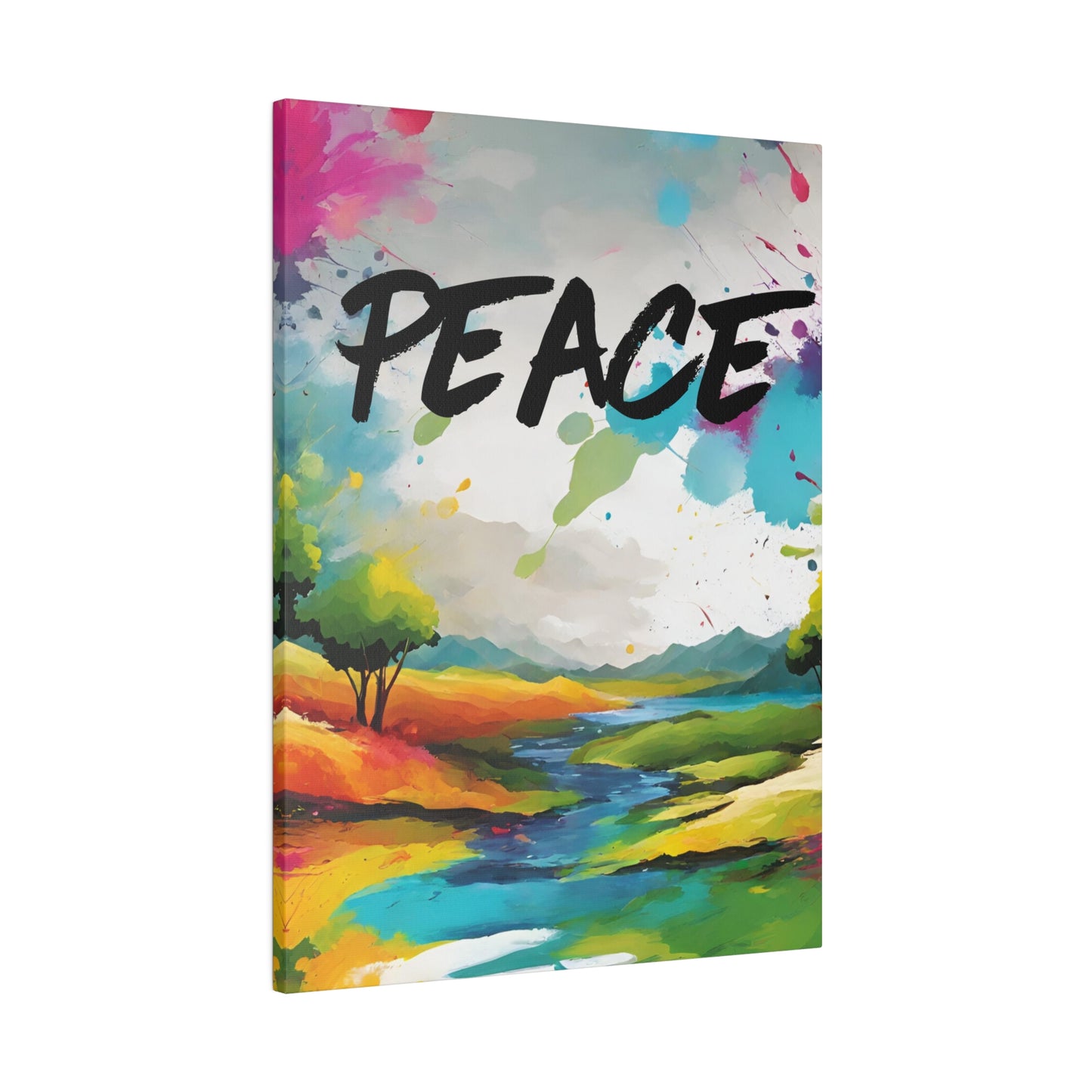 PEACE Lanscape Canvas Wall Art Home Decor, Interior design, Stretched 0.75"