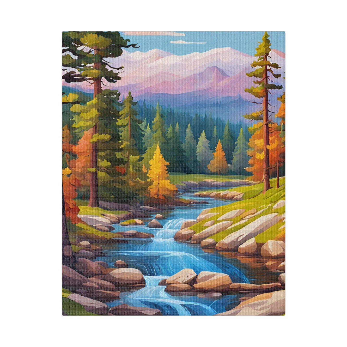 Landscape Botanical Wall Art, Stretched Canvas Print 0.75"