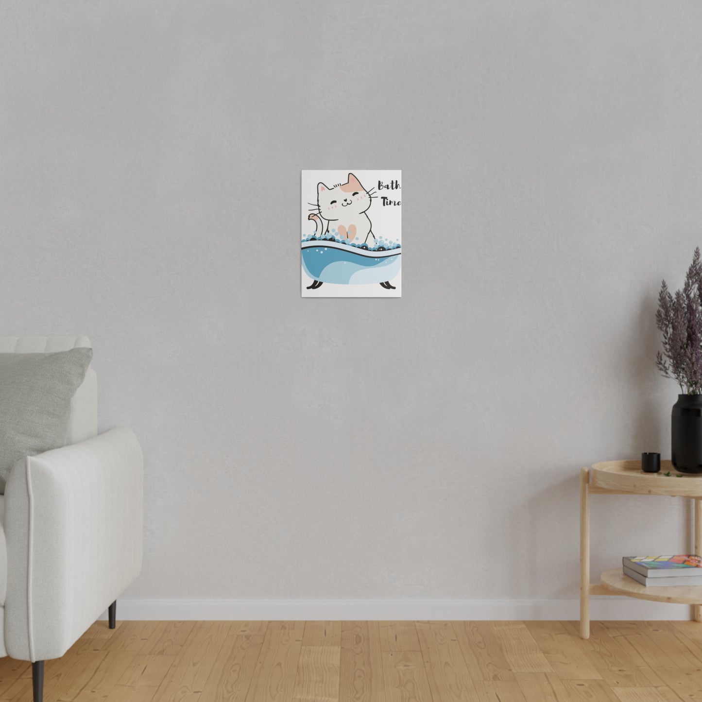 Animal Wall Art, Bathroom Wall Art, Matte Canvas, Stretched, 0.75"
