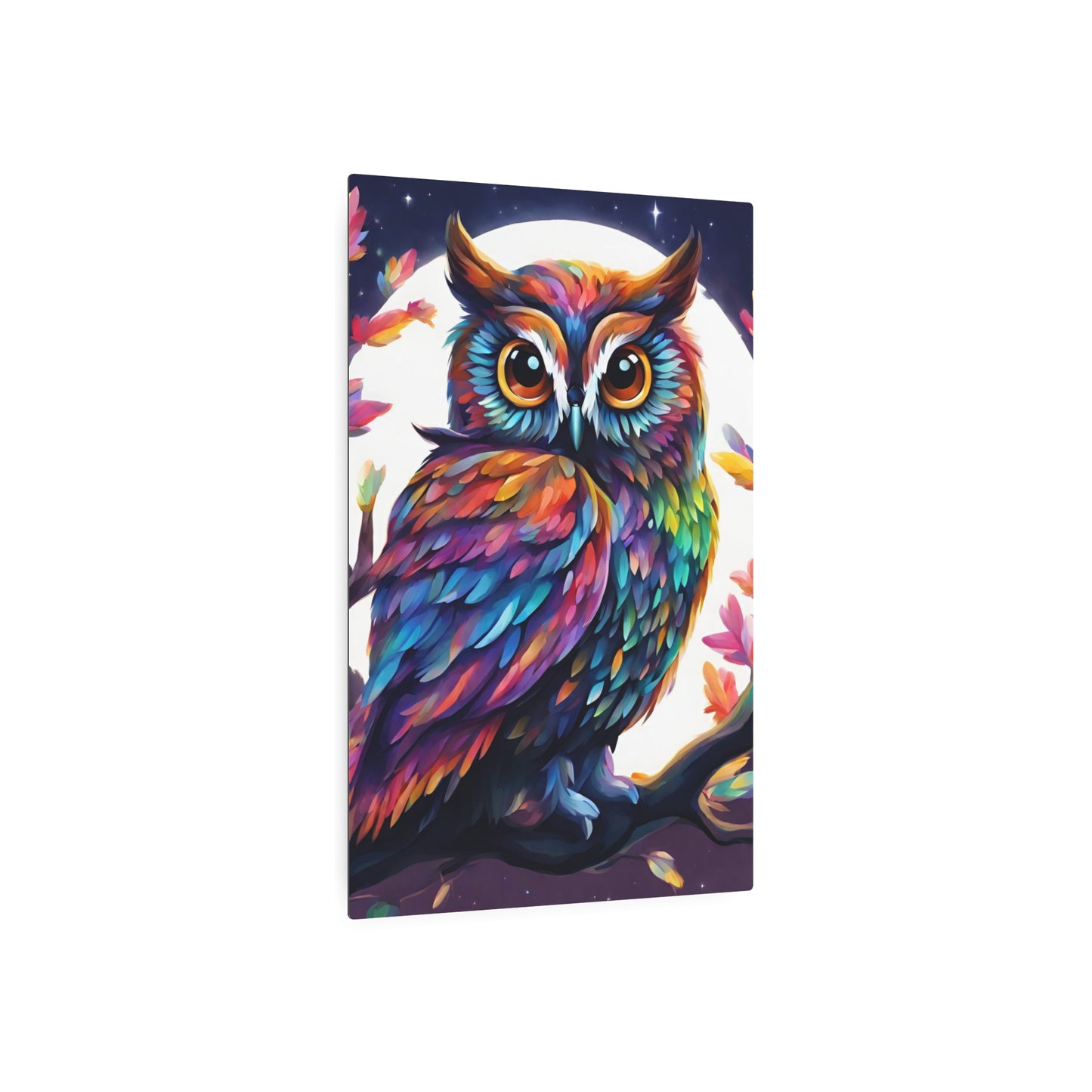 Metal Wall Art Decor featuring a Colorful Eagle. Mounting tools included. Versatile Home Decor.
