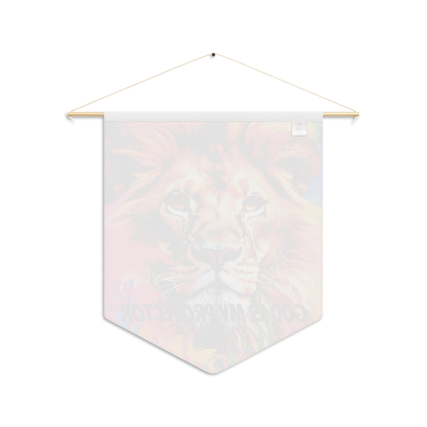 God is my protector Pennant wall art for home decor