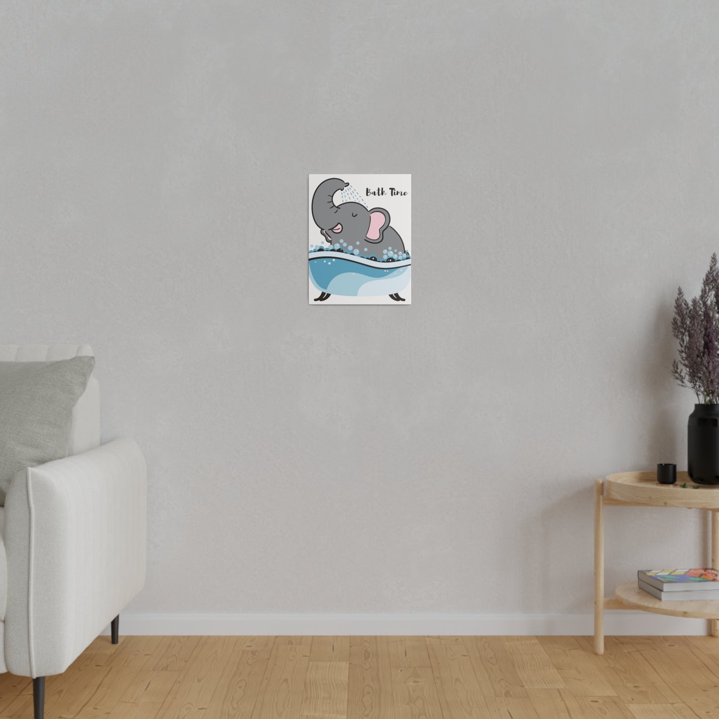 Animal Wall Art, Bathroom Wall Art, Matte Canvas, Stretched, 0.75"