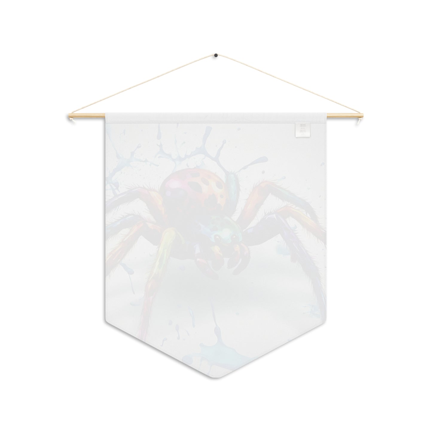 Colorful Spider. Pennant wall art for home decor