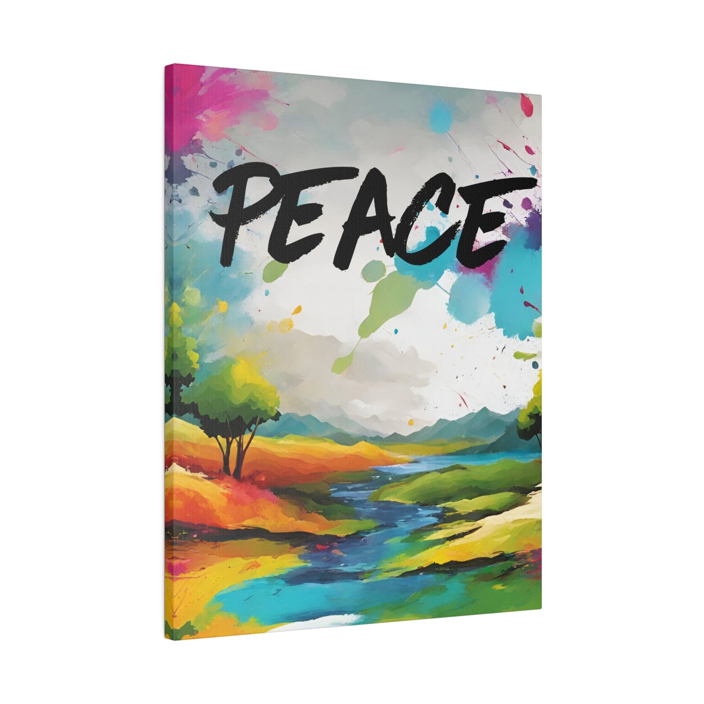 PEACE Lanscape Canvas Wall Art Home Decor, Interior design, Stretched 0.75"