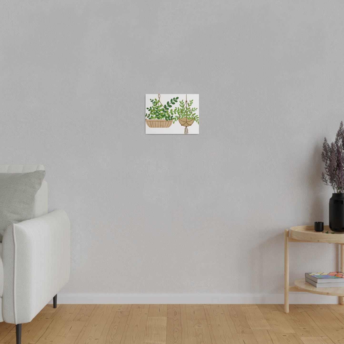Hanging Indoors Plants Canvas Wall Arts, Botanical Wall Art StretchedCanvas