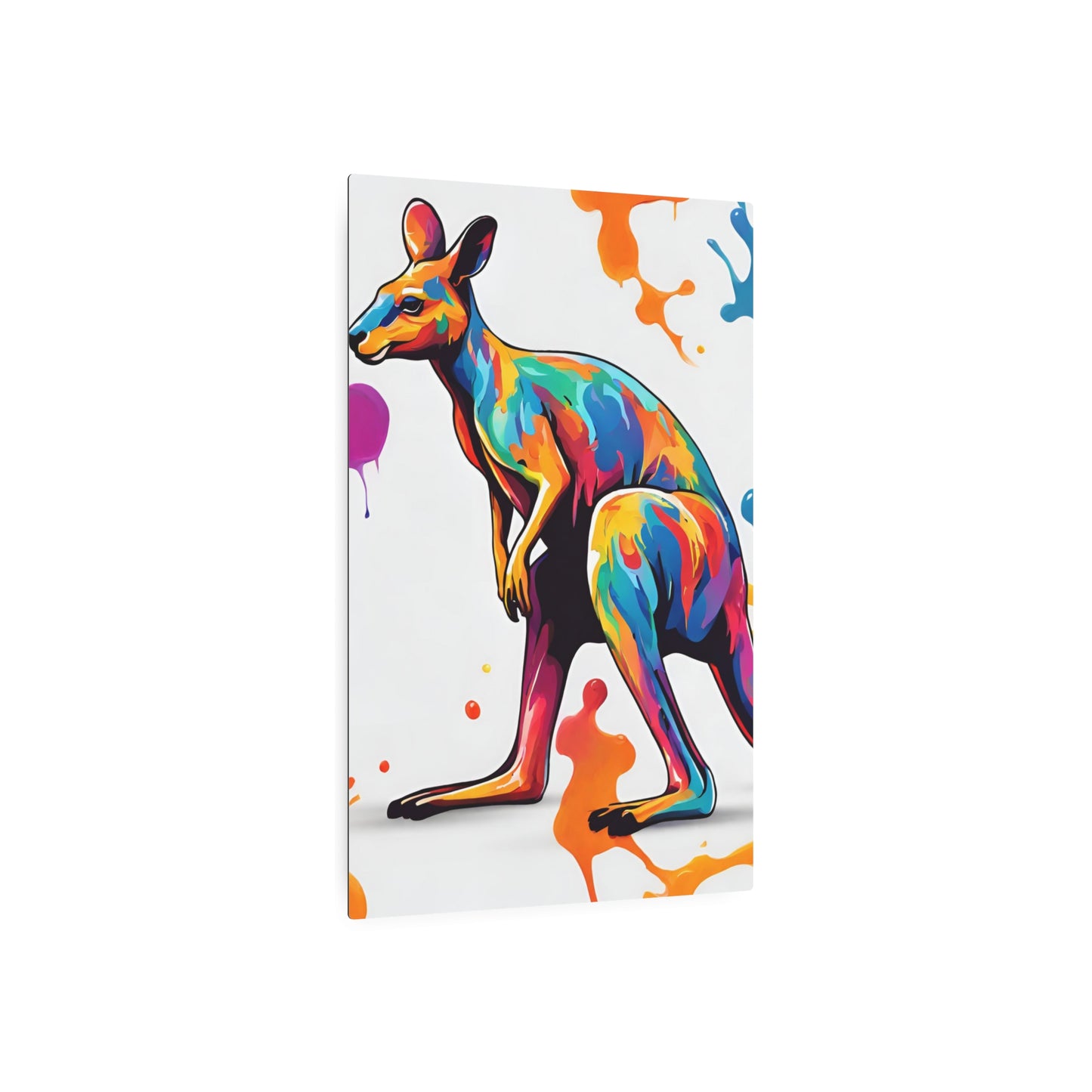 Copy of Metal Wall Art Decor featuring a Colorful Elephant. Mounting tools included. Versatile Home Decor.