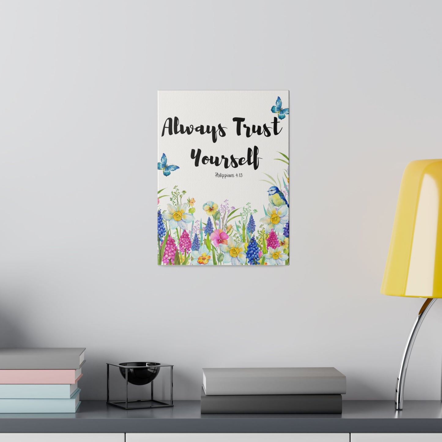 Inspirational Wildflowers Floral Botanical Wall Art, Canvas Wall Art