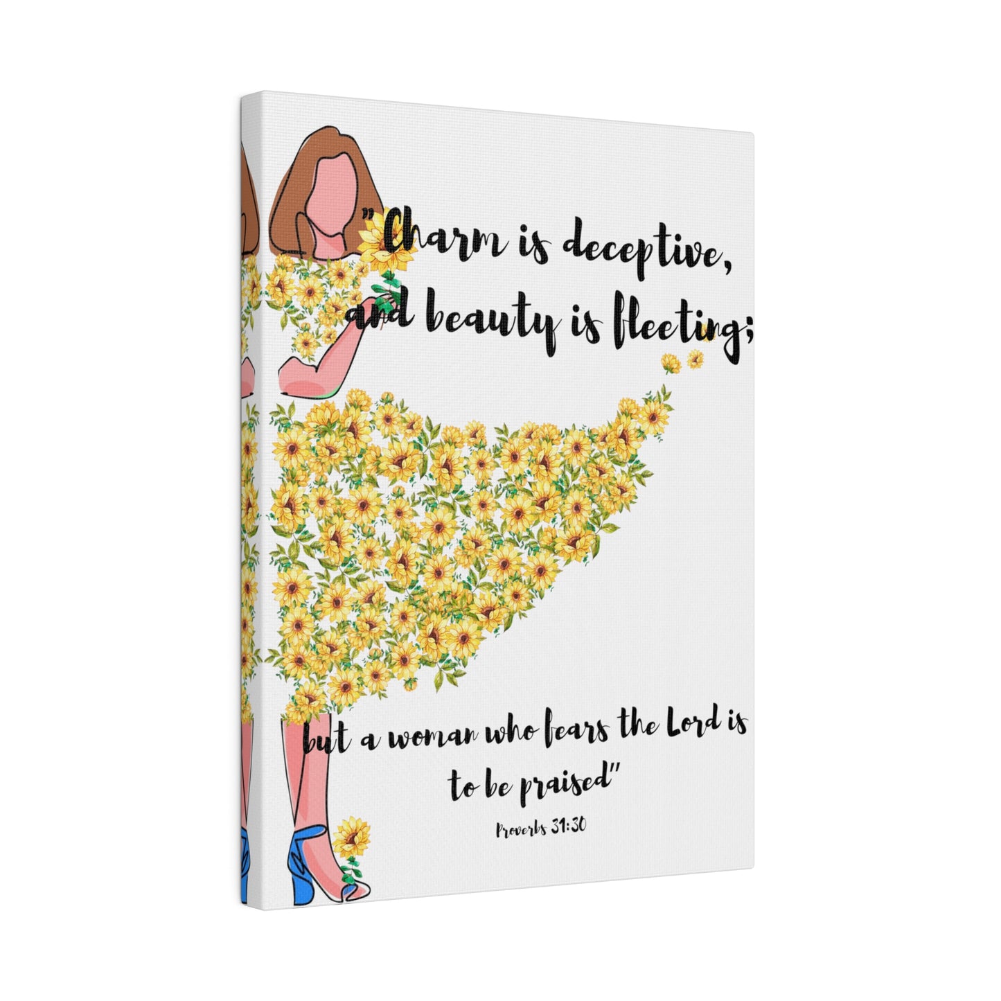 The Virtuous Women, Canvas Wall Art, Stretched, Inspirational Wall Art