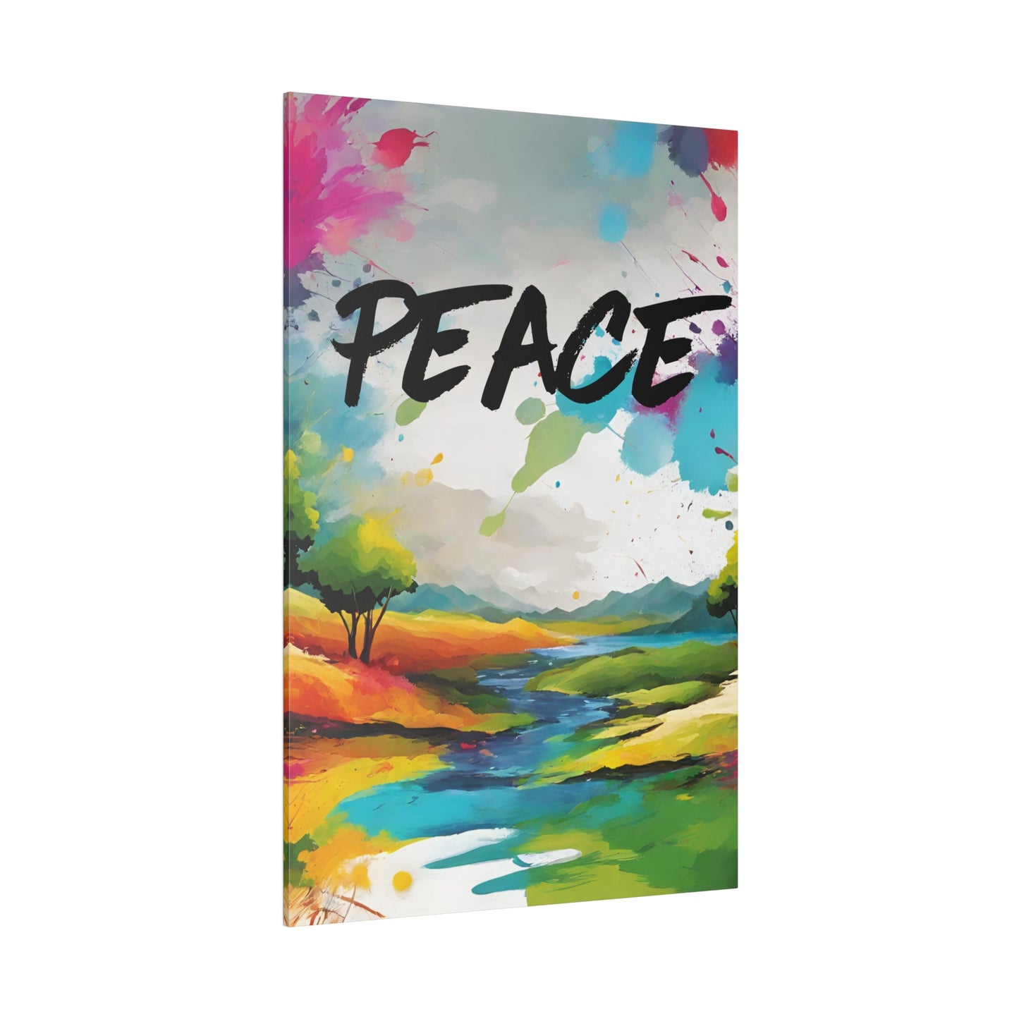 PEACE Lanscape Canvas Wall Art Home Decor, Interior design, Stretched 0.75"