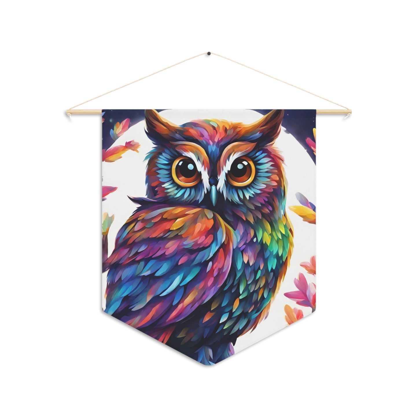 Night Owl Pennant wall art for home decor
