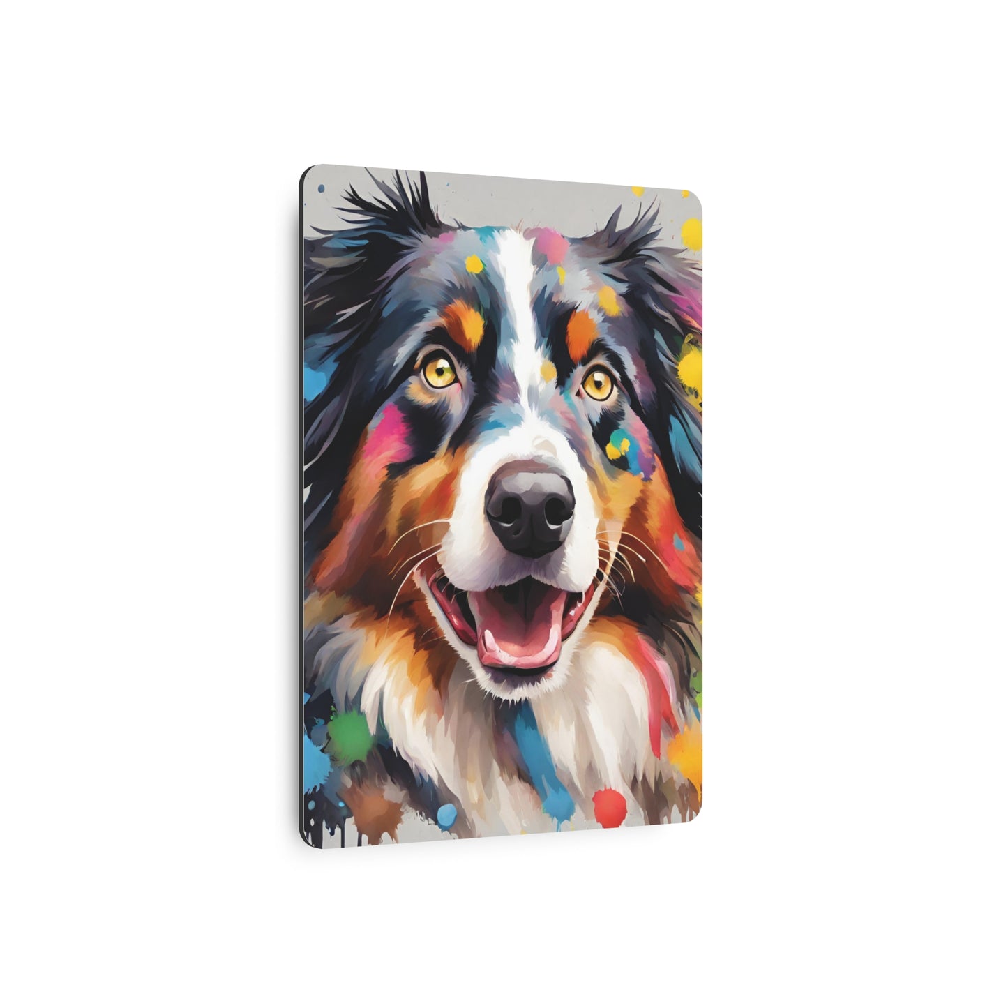 Metal Wall Art Decor Australian Shepherd. Mounting tools included. Interior Design. Versatile Home Decor.