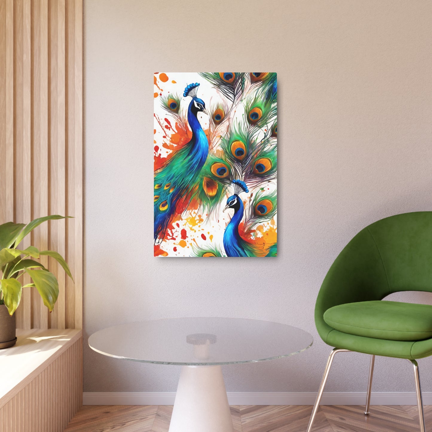 Colorful Dove Metal Wall Art Decor. Mounting tools included. Interior Design. Versatile Home Decor.