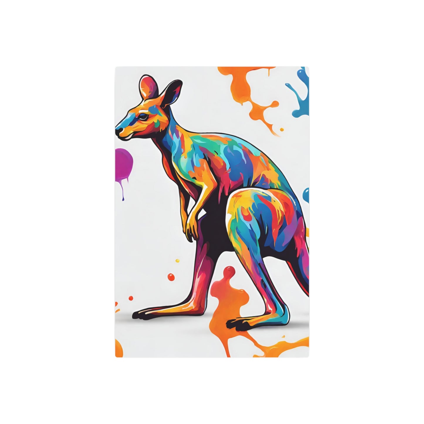 Copy of Metal Wall Art Decor featuring a Colorful Elephant. Mounting tools included. Versatile Home Decor.