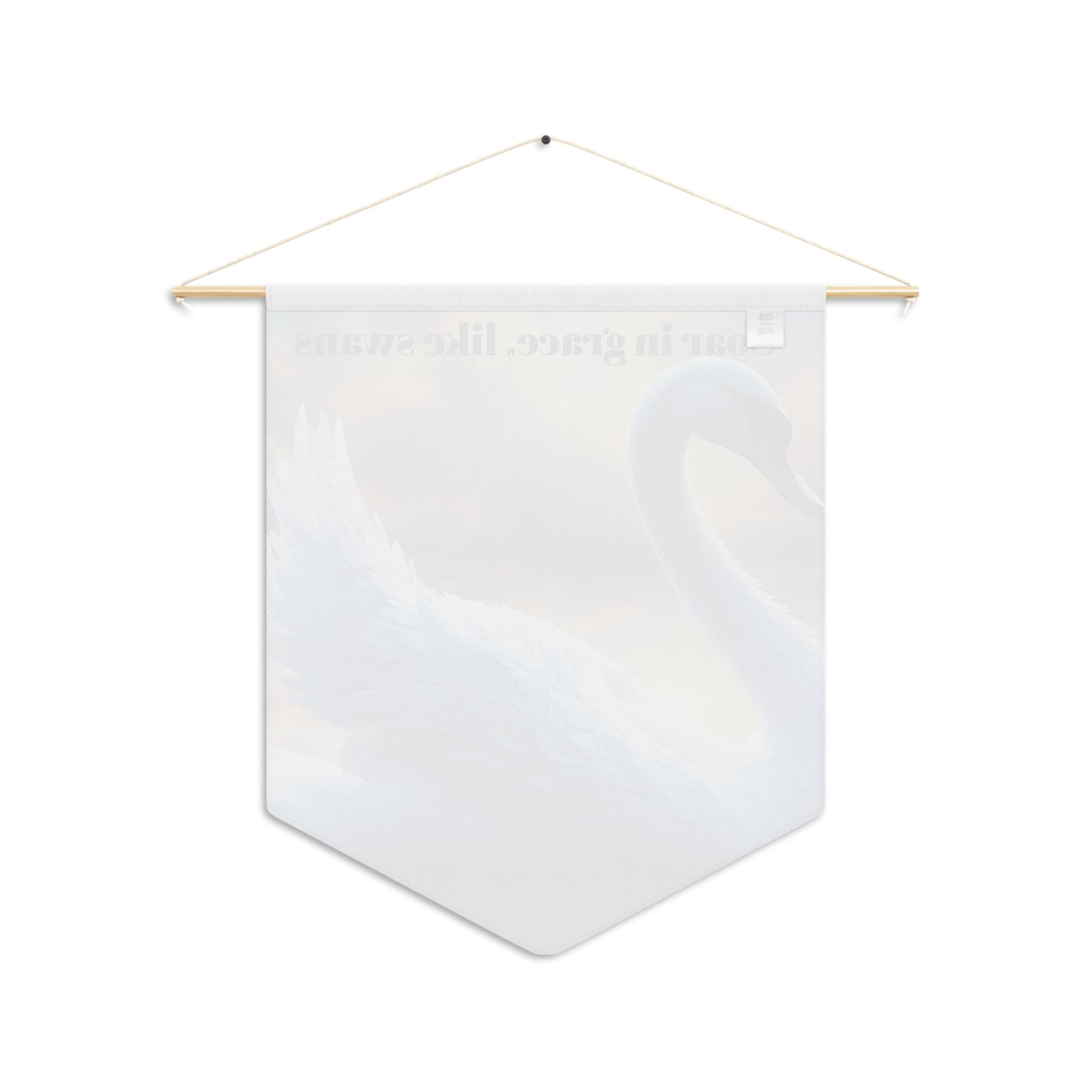 Soar in faith, like eagles. Pennant wall art for home decor