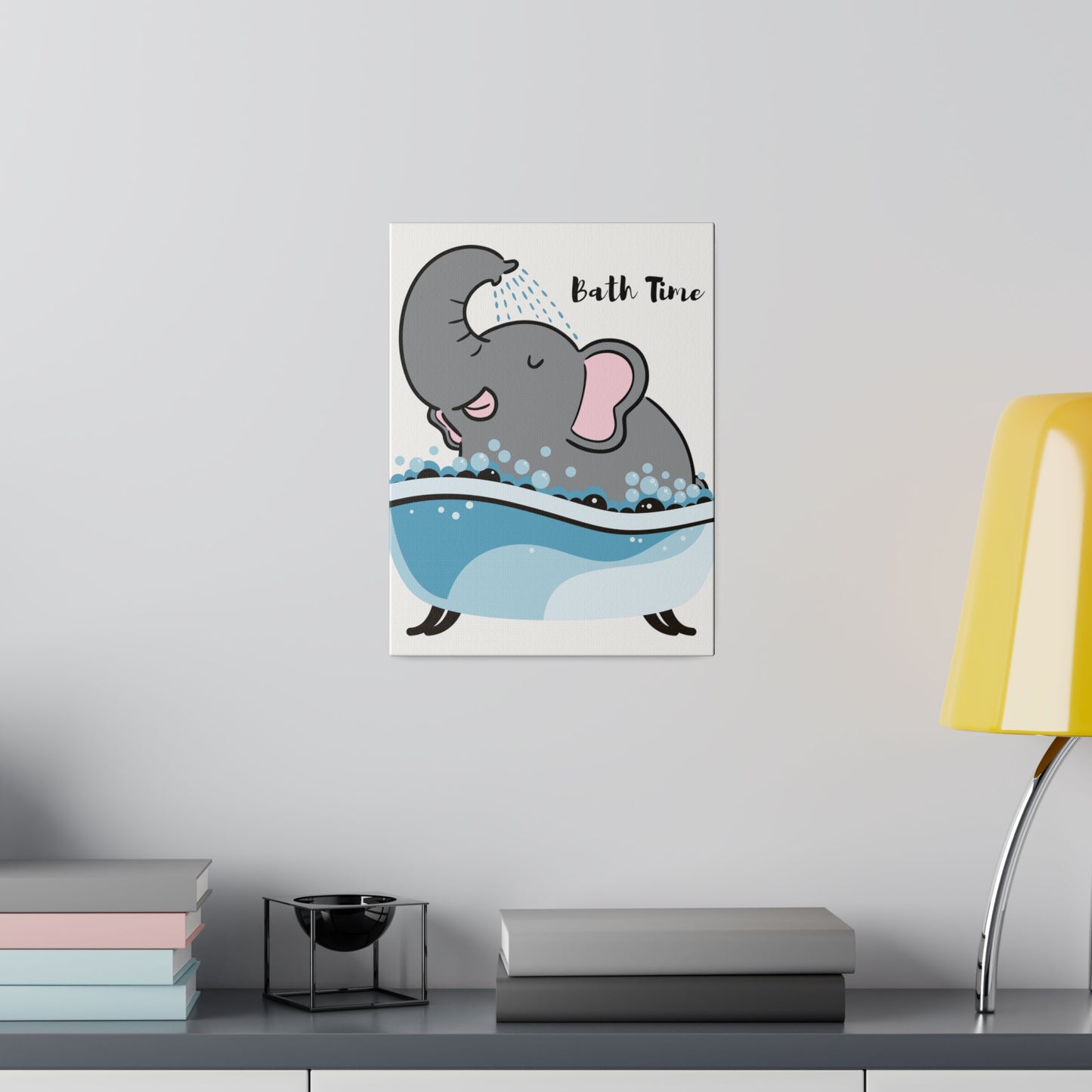 Animal Wall Art, Bathroom Wall Art, Matte Canvas, Stretched, 0.75"