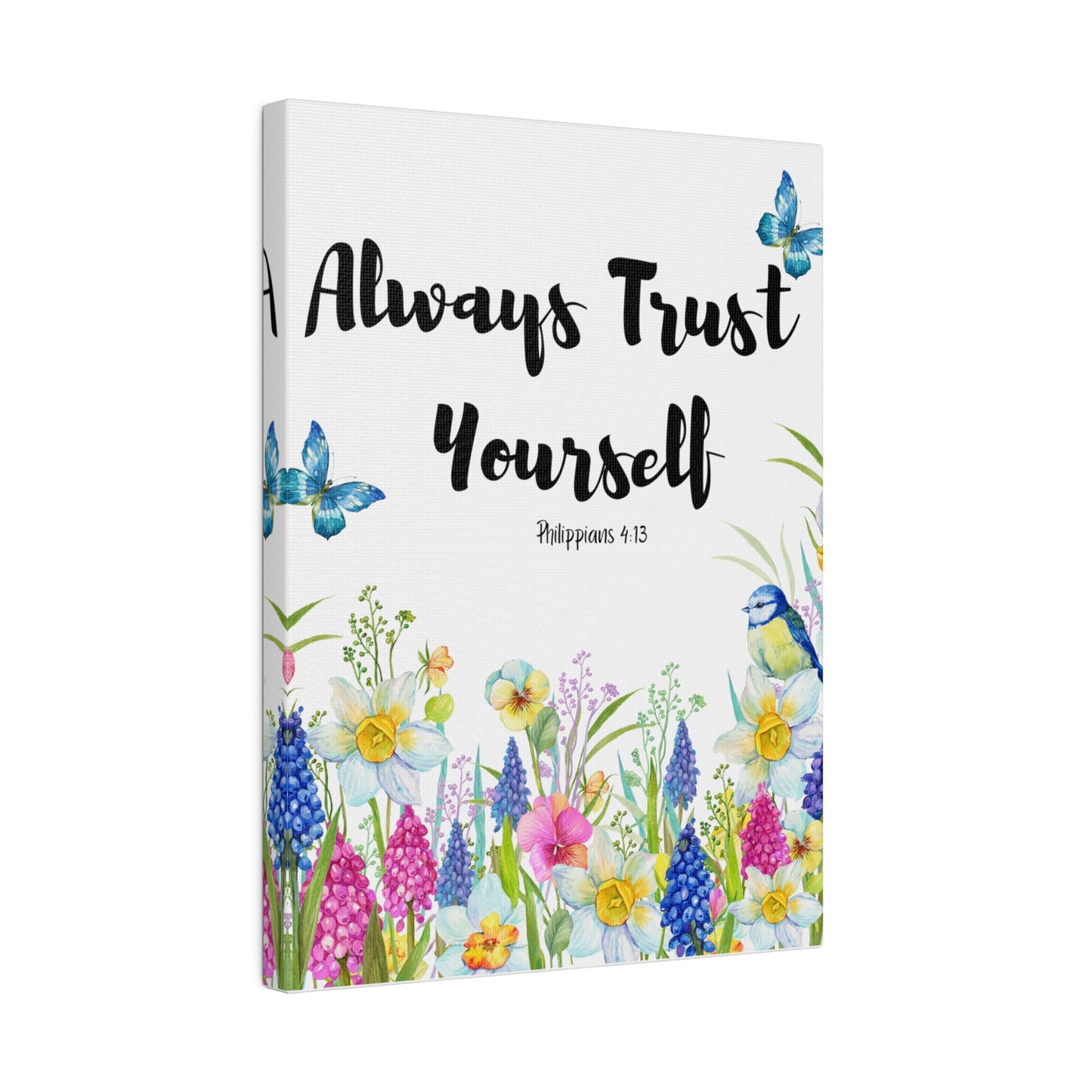 Inspirational Wildflowers Floral Botanical Wall Art, Canvas Wall Art
