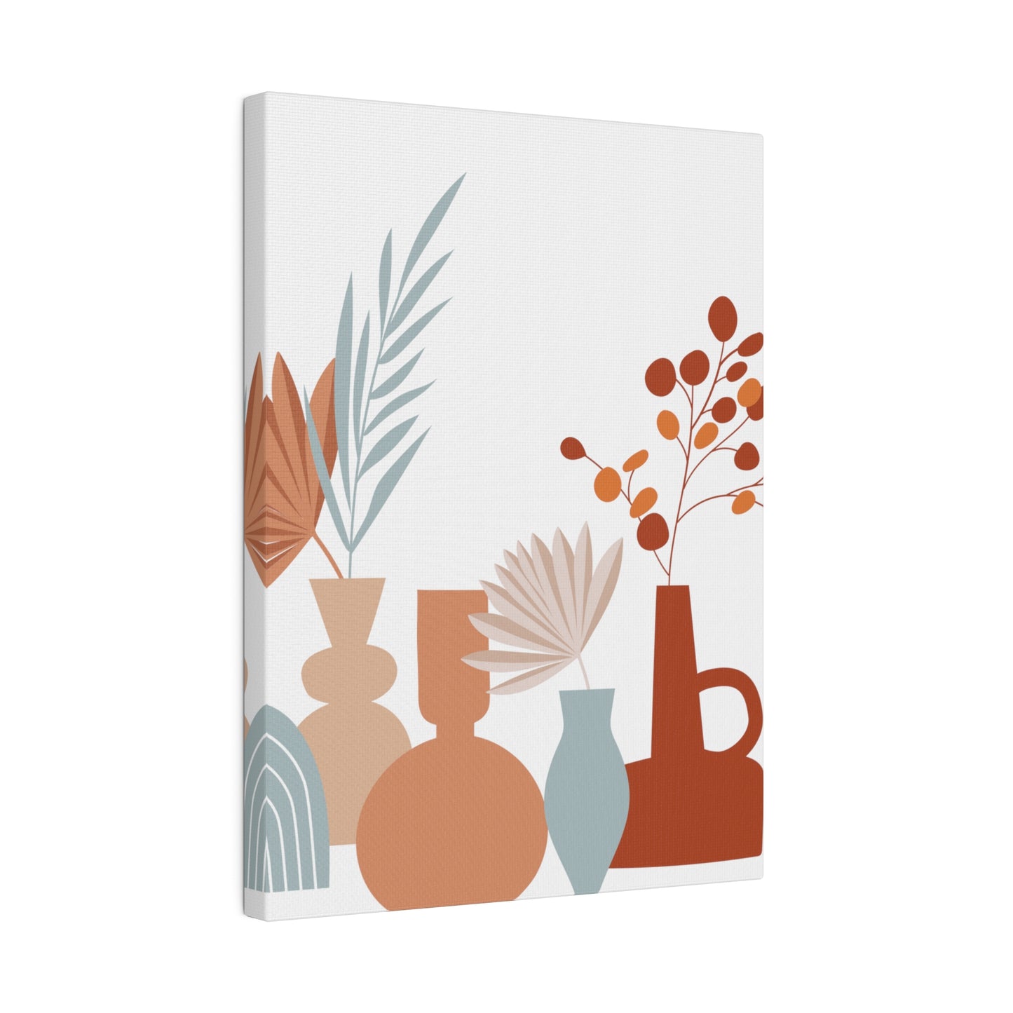 Modern Styled Botanical Wall Art, Matte Canvas Wall Art, Stretched, 0.75"