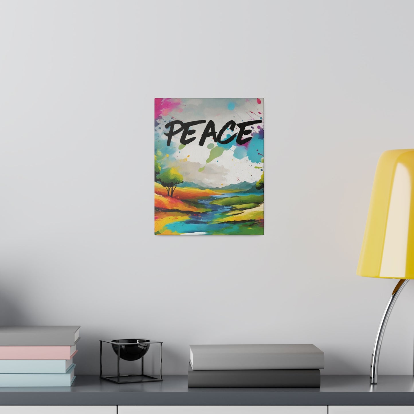 PEACE Lanscape Canvas Wall Art Home Decor, Interior design, Stretched 0.75"