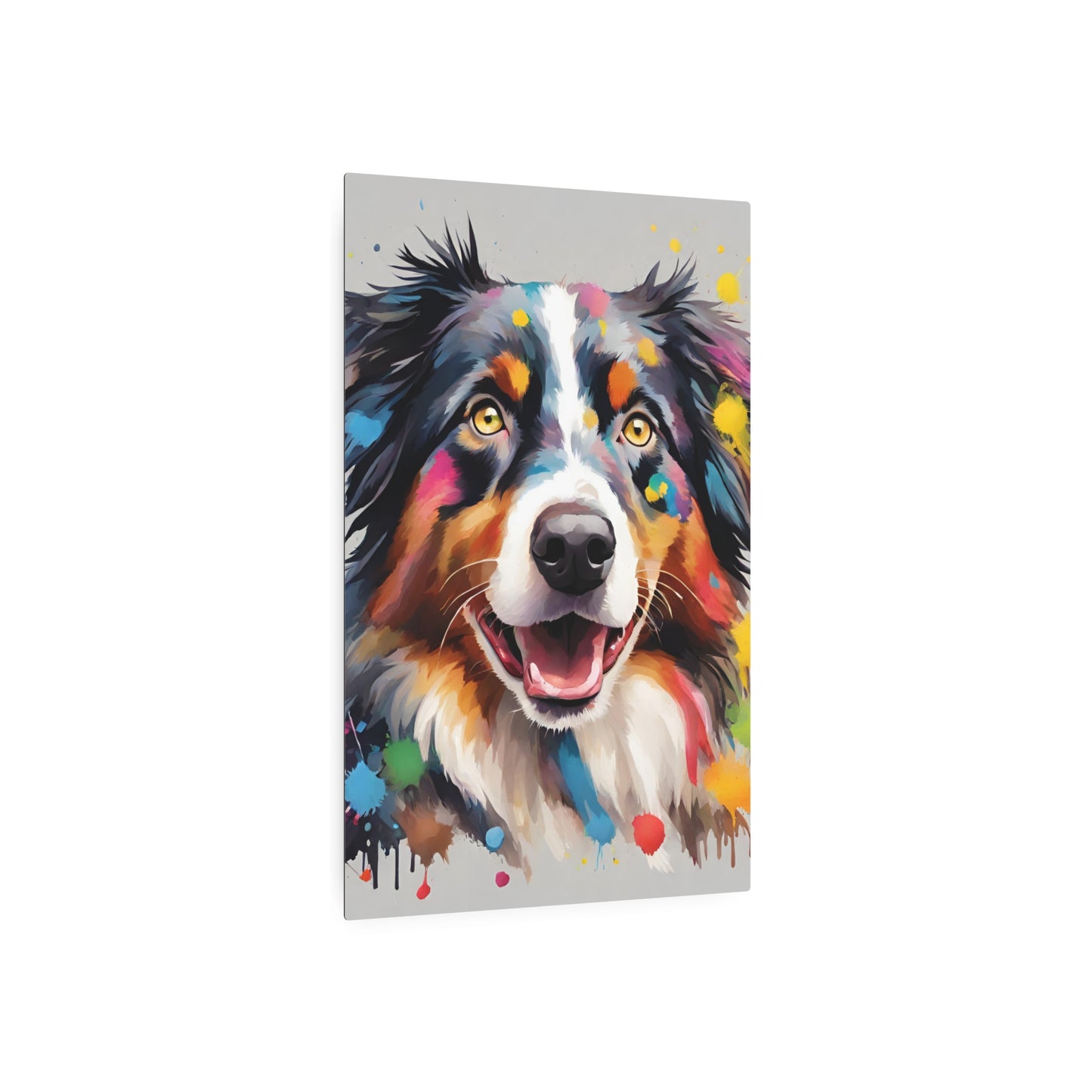 Metal Wall Art Decor Australian Shepherd. Mounting tools included. Interior Design. Versatile Home Decor.