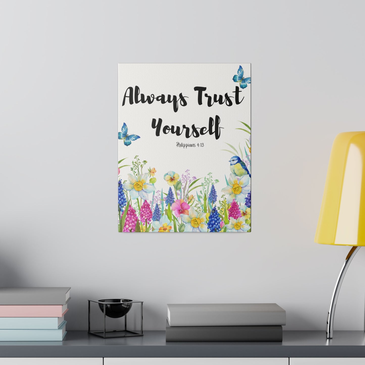 Inspirational Wildflowers Floral Botanical Wall Art, Canvas Wall Art