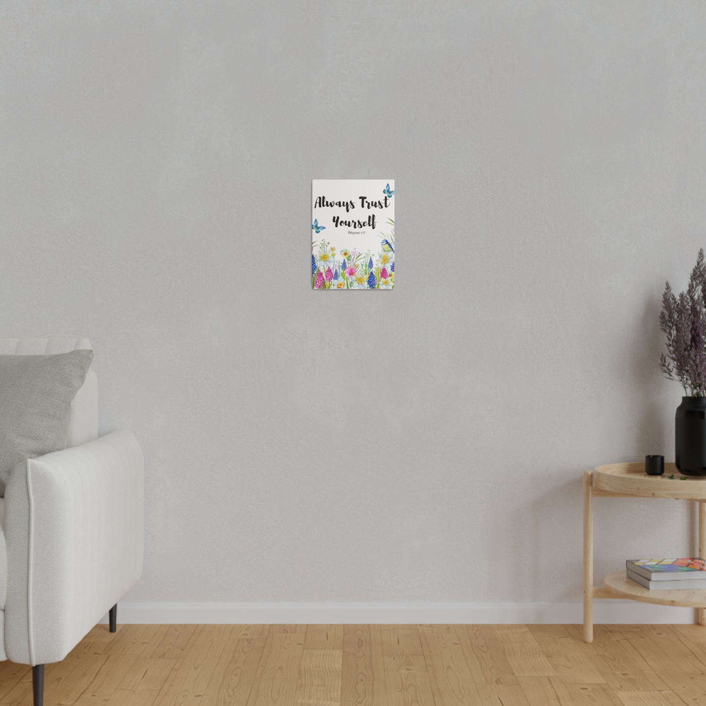 Inspirational Wildflowers Floral Botanical Wall Art, Canvas Wall Art