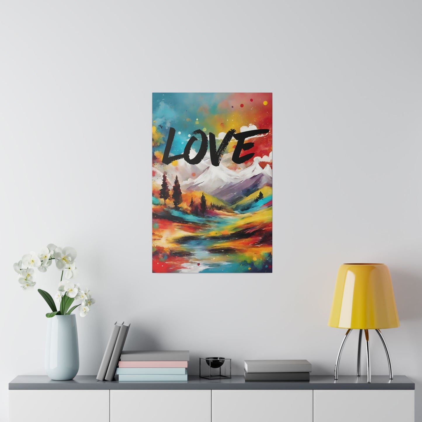 Love Lanscape Canvas Wall Art, Home decor, Stretched, 0.75"