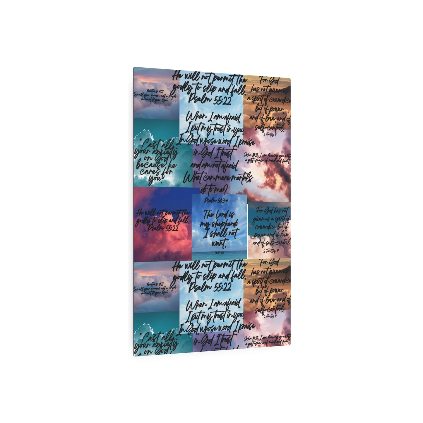 Mental Health Bible Verses Skies Collage. Metal Wall Arts Home Decor