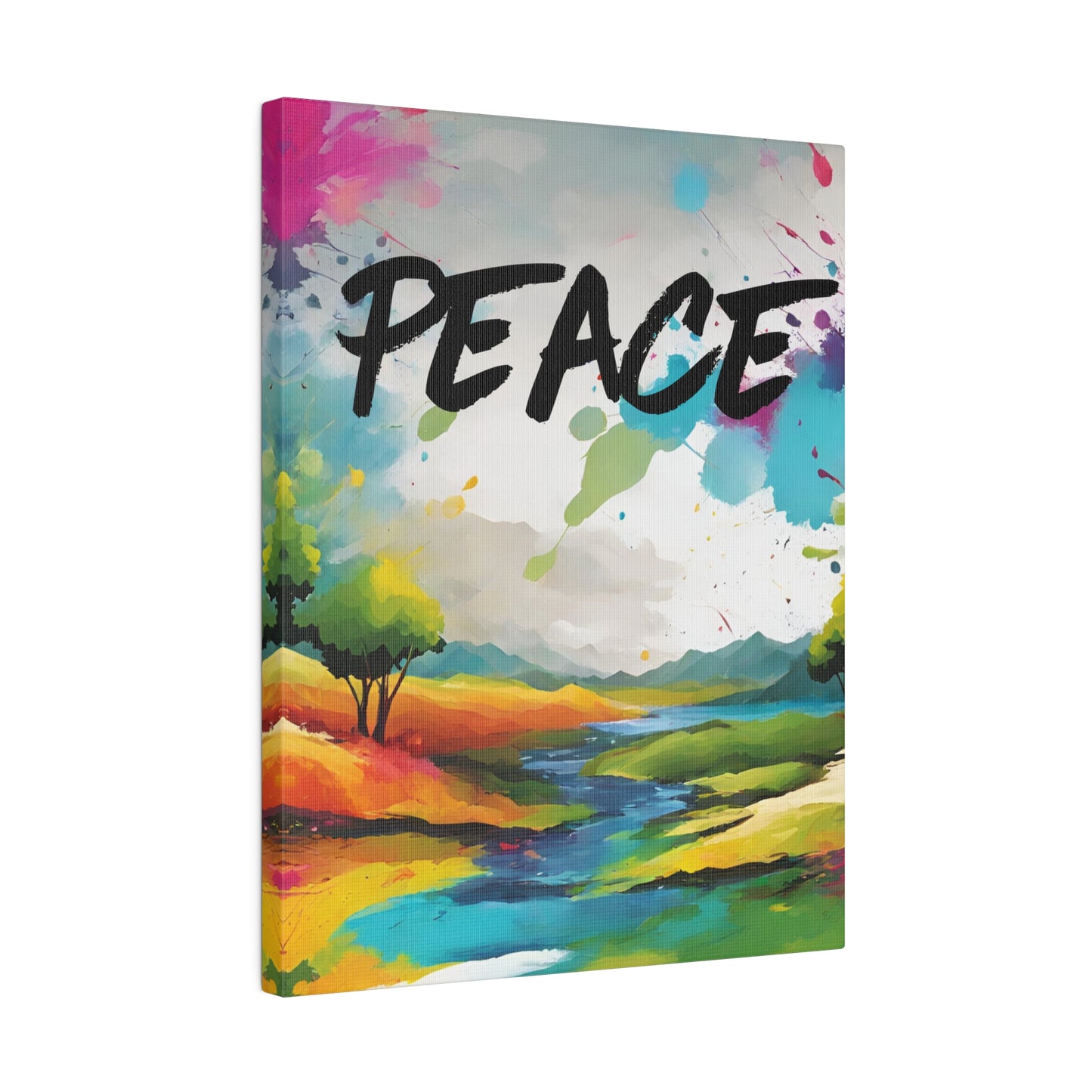 PEACE Lanscape Canvas Wall Art Home Decor, Interior design, Stretched 0.75"