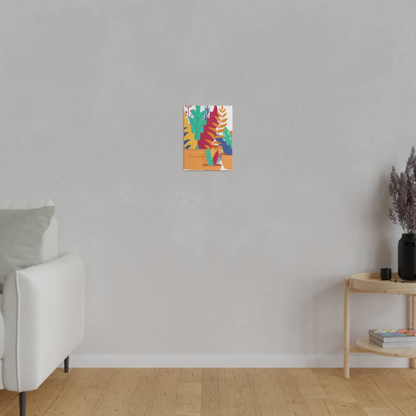 Botanical Plants in Vase Canvas Wall Art Home Decor, Stretched canvas Print