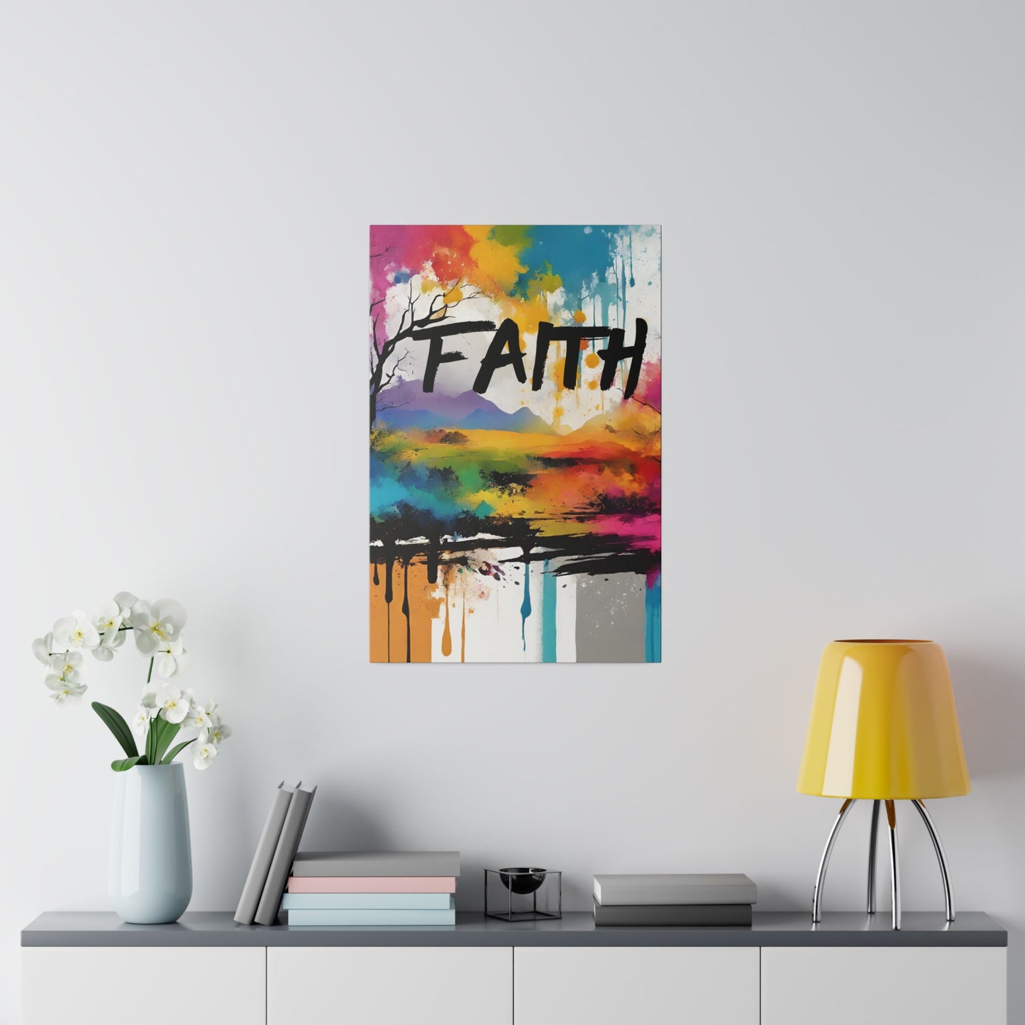 Faith Lanscape Canvas Wall Art Home Decor, Interior Design Stretched 0.75"