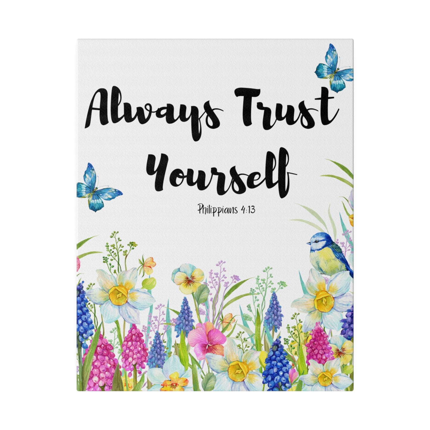 Inspirational Wildflowers Floral Botanical Wall Art, Canvas Wall Art