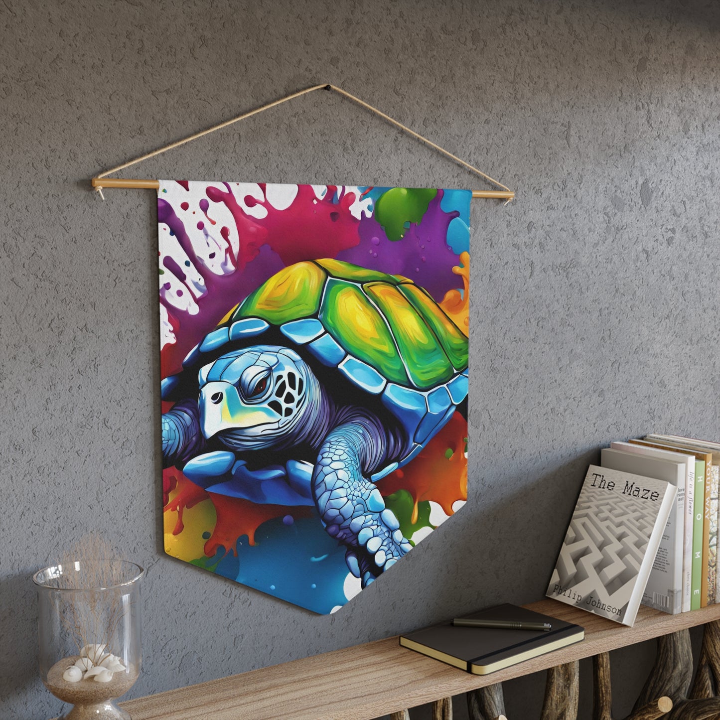 Turtle Pennant wall art for home decor