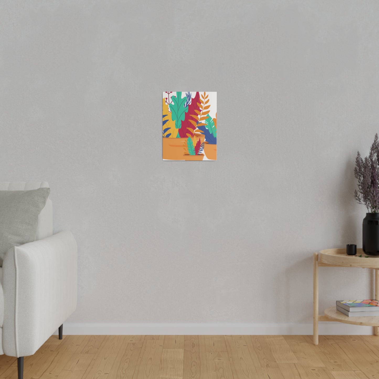 Botanical Plants in Vase Canvas Wall Art Home Decor, Stretched canvas Print