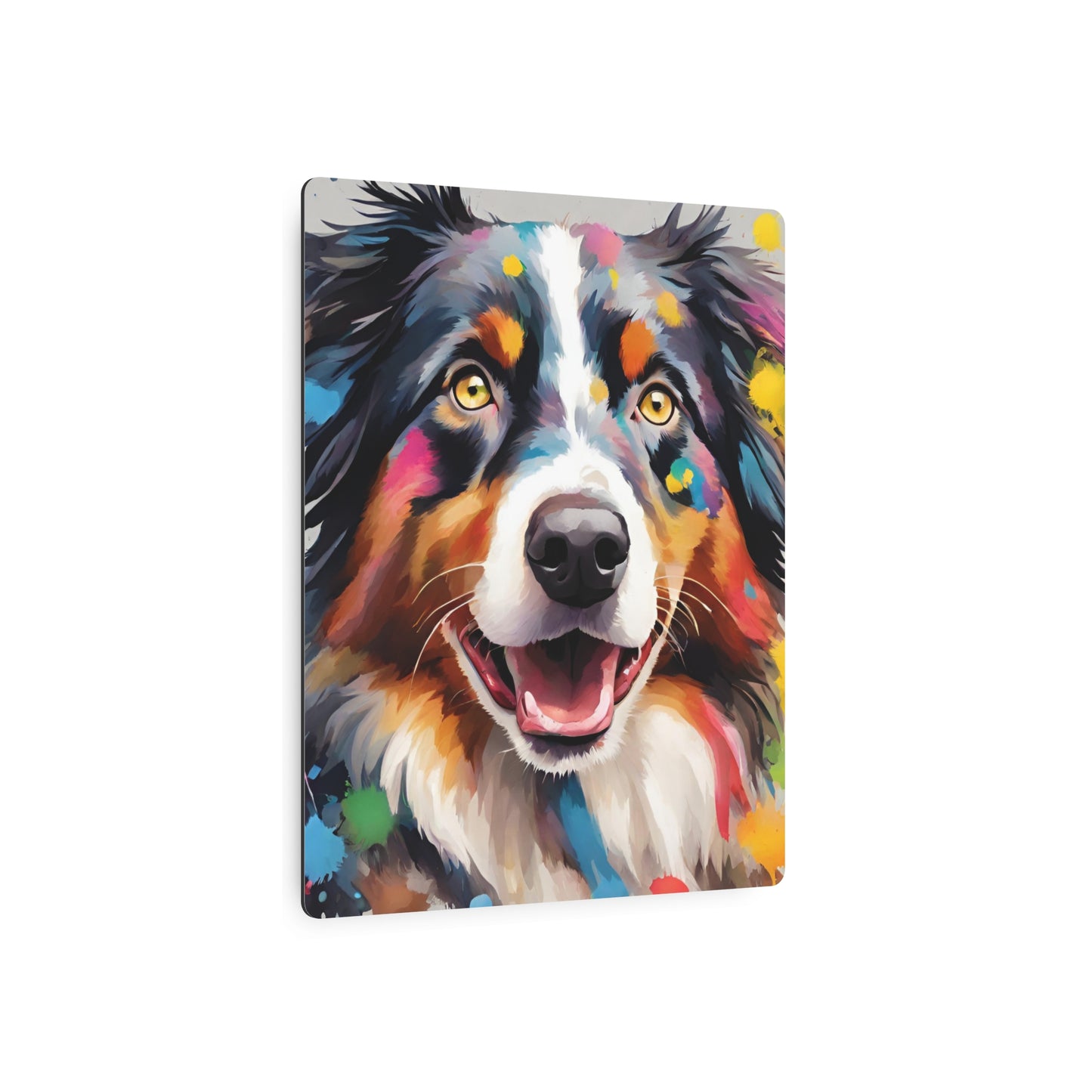 Metal Wall Art Decor Australian Shepherd. Mounting tools included. Interior Design. Versatile Home Decor.
