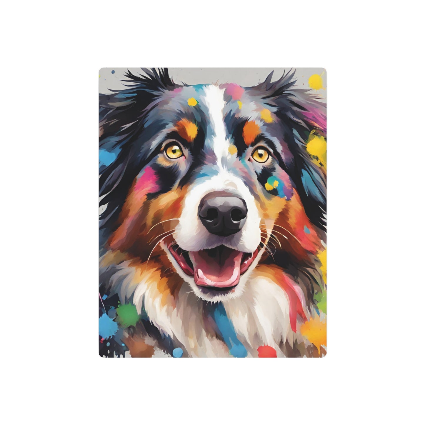 Metal Wall Art Decor Australian Shepherd. Mounting tools included. Interior Design. Versatile Home Decor.