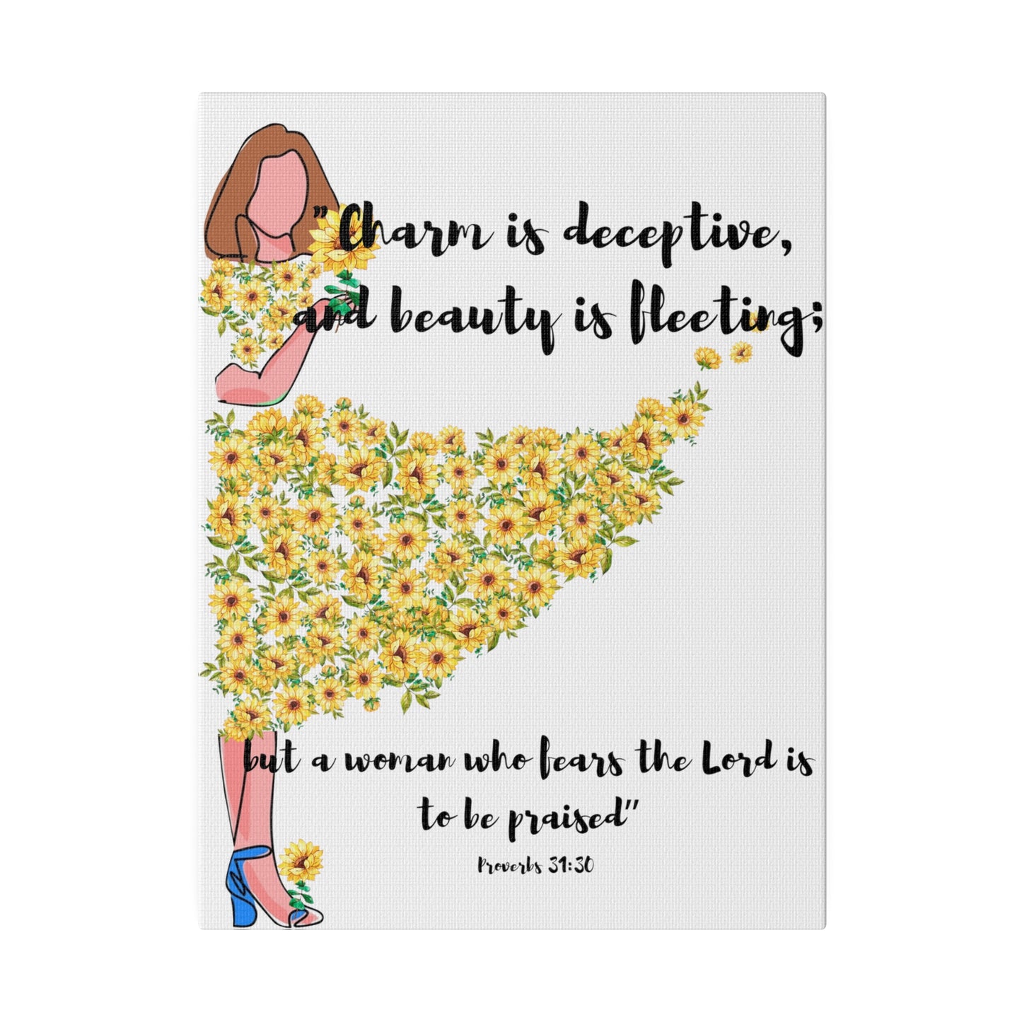The Virtuous Women, Canvas Wall Art, Stretched, Inspirational Wall Art