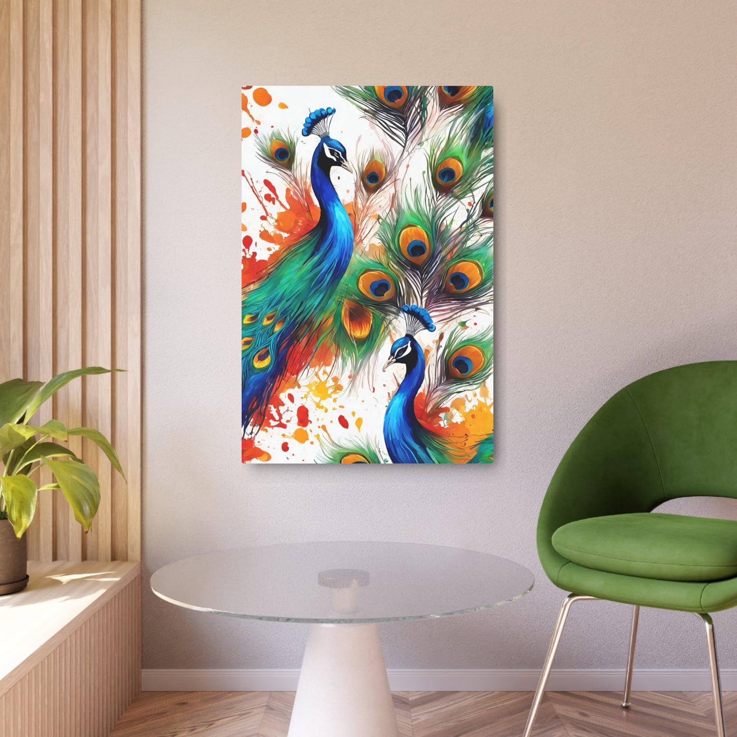 Colorful Dove Metal Wall Art Decor. Mounting tools included. Interior Design. Versatile Home Decor.