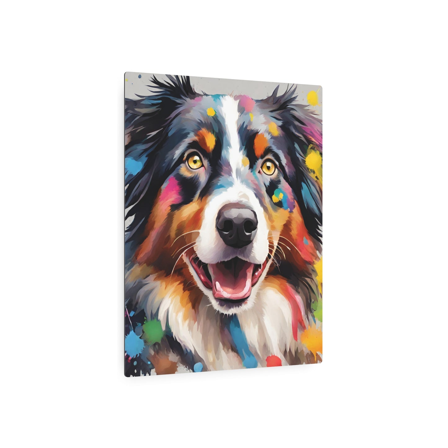 Metal Wall Art Decor Australian Shepherd. Mounting tools included. Interior Design. Versatile Home Decor.