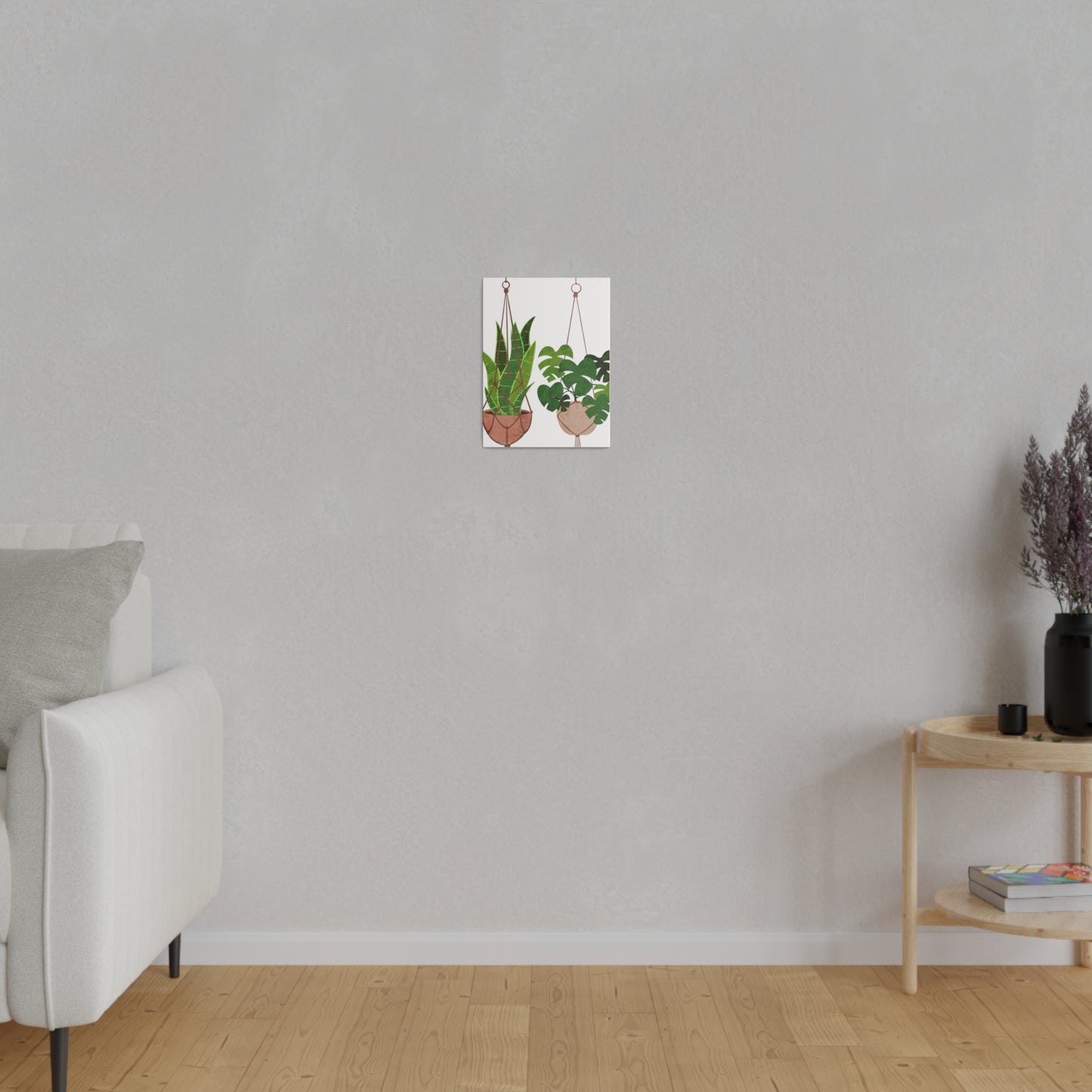 Hanging Indoors Plants Botanical Wall Art, Canvas Wall Arts, Streched