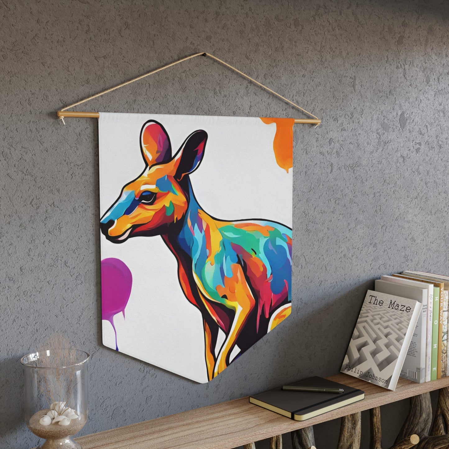 Kangaroo Pennant wall art for home decor