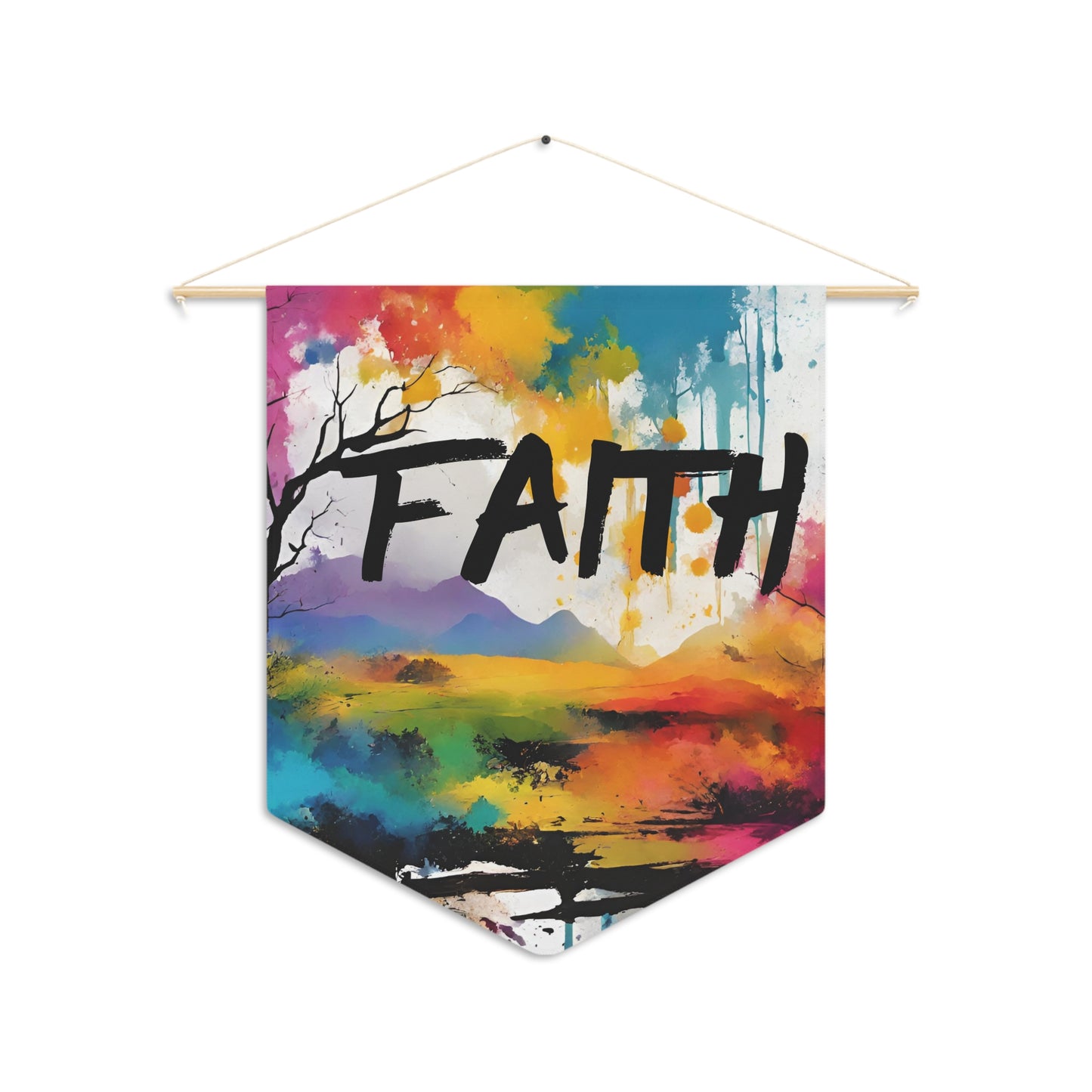 FAITH Colorful Lanscape  Pennant Wall art home decor