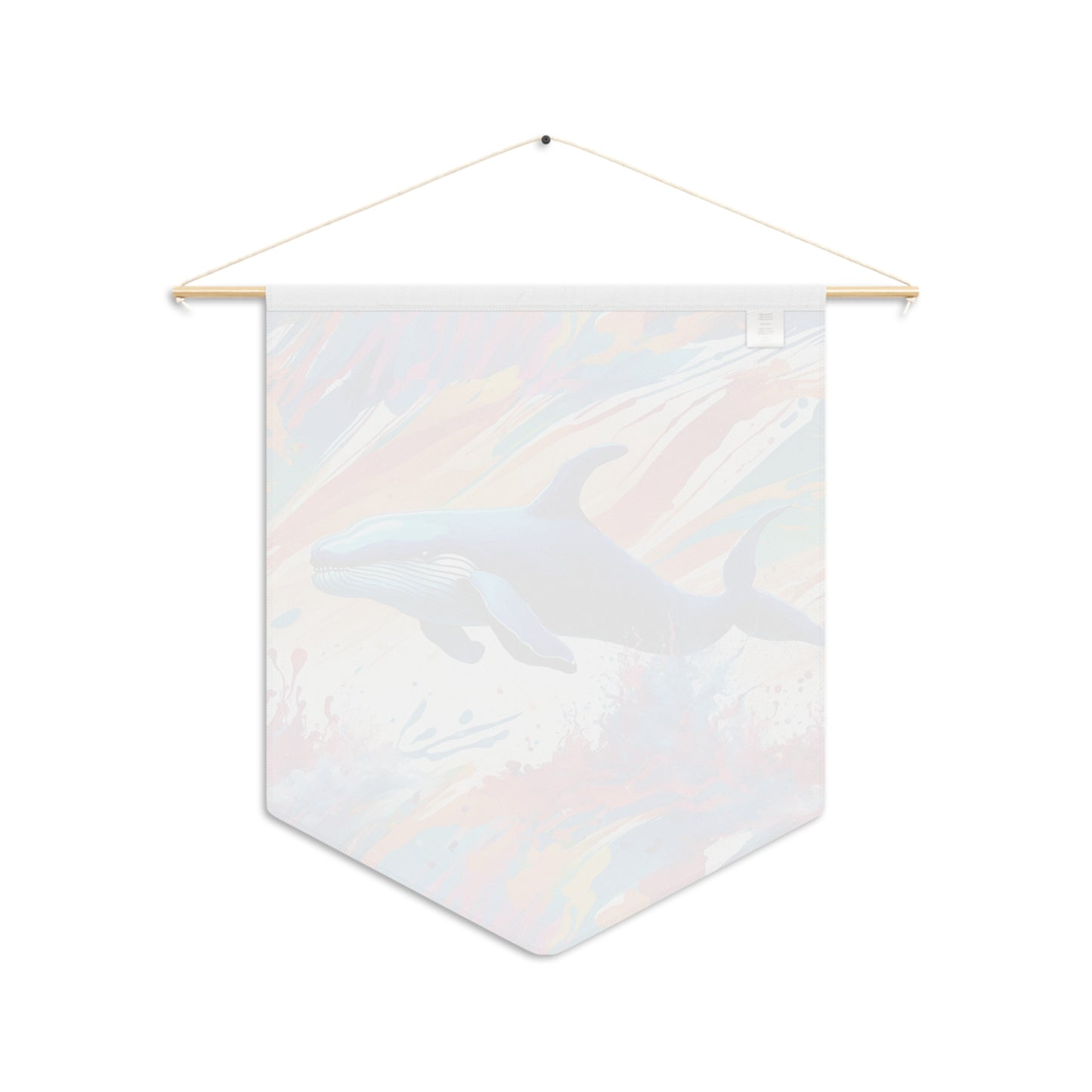 Whale Pennant wall art for home decor