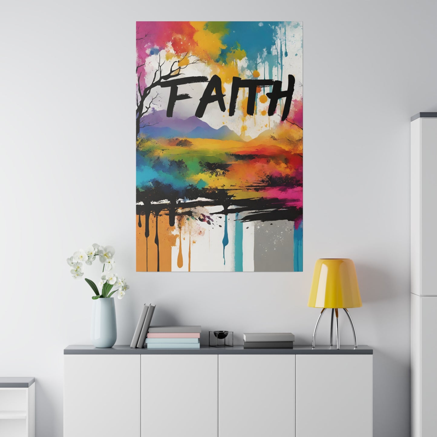 Faith Lanscape Canvas Wall Art Home Decor, Interior Design Stretched 0.75"