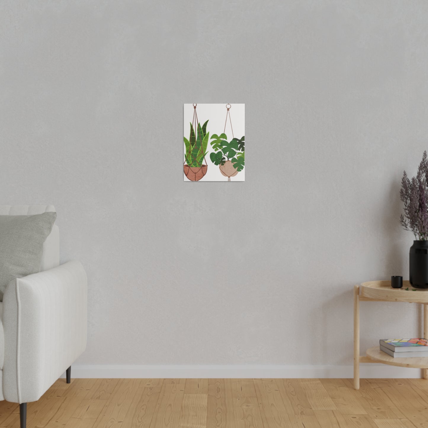 Hanging Indoors Plants Botanical Wall Art, Canvas Wall Arts, Streched